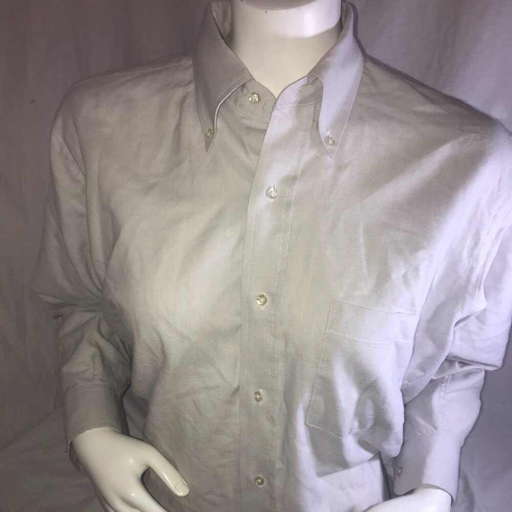 Vintage Royal Knight Button Up Shirt White USA 90s Pocket Men Size 16-32